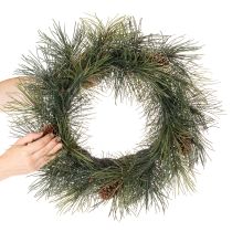 Produkt Sztuczny wianek z gałązek sosnowych i szyszek 60 cm