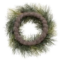 Produkt Sztuczny wianek z gałązek sosnowych i szyszek 60 cm