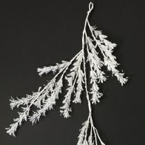 Produkt Sztuczna ozdoba zimowa gałązka mróz zimowa ozdoba biała 124cm
