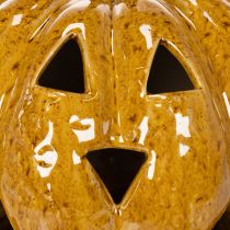 Produkt Ceramiczna dynia z twarzą, dekoracja LED, Halloween, 19 cm