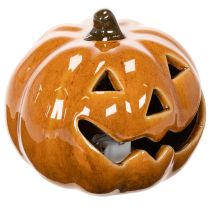 Produkt Ceramiczna dynia LED, dekoracja na Halloween, mała, 10 cm