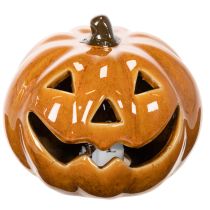 Produkt Ceramiczna dynia LED, dekoracja na Halloween, mała, 10 cm