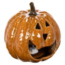 Produkt Ceramiczna dynia na Halloween, dekoracja LED 15 cm