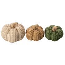 Produkt Dekoracyjne dzianinowe dynie, dekoracja jesienna, 10 cm, 6 sztuk