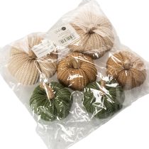 Produkt Dekoracyjne dzianinowe dynie, dekoracja jesienna, 10 cm, 6 sztuk