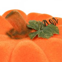 Dynia dekoracyjna pomarańczowa duża Flokowany jesienna dekoracja Ø30cm