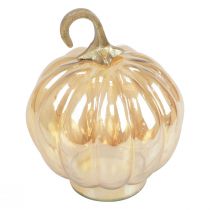 Produkt Dekoracja dyni szklana szklana dekoracja stołu dyniowa pomarańczowa Ø14cm W18cm
