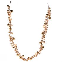 Produkt Złota girlanda kulowa, świąteczna dekoracja świąteczna, 160 cm