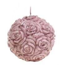 Produkt Świeca kulowa róże Świeca okrągła róża Ø10,5cm