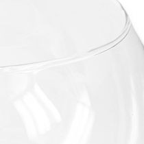 Produkt Wazon szklany w kształcie kuli, przezroczysty, okrągły, stołowy, wazon na kwiaty Ø15,5 cm, wys.12,5 cm