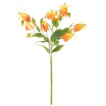 Produkt Sztuczny kwiat pomarańczy Gloriosa na długich łodygach do wazonów 80cm 3 szt.