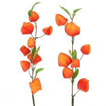 Produkt Sztuczny kwiat pomarańczowy kwiat latarniowy Physalis dekoracyjne jedwabne kwiaty 93cm 2szt