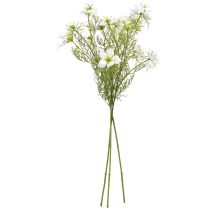 Produkt Sztuczne Kwiaty Białe Nigella Virgin w Zieleni 67cm 3 Szt