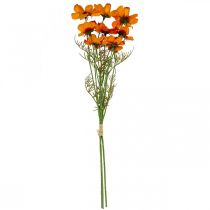 Produkt Sztuczne kwiaty Cosmea Orange Kosz na biżuterię W51cm 3 szt