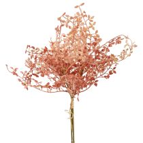 Ozdoba ze sztucznych kwiatów, gałązki ozdobne, dekoracja gałązek różowa 44cm 3szt