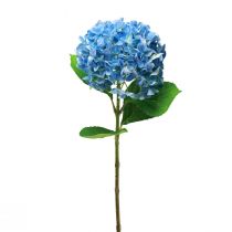 Produkt Ozdoba ze sztucznych kwiatów hortensja sztuczna niebieska 69cm