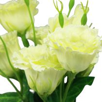Produkt Kwiaty sztuczne Eustoma Lisianthus żółto-zielone 52cm 5szt