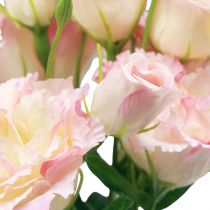 Produkt Kwiaty sztuczne Eustoma Lisianthus różowy kremowy 52cm 5szt