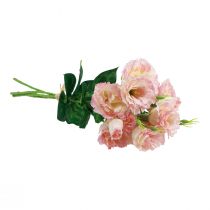 Produkt Kwiaty sztuczne Eustoma Lisianthus różowy kremowy 52cm 5 szt