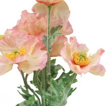 Produkt Sztuczne Kwiaty Sztuczny Kwiat Maku Dekoracja 35cm Bukiet 3szt