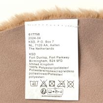 Produkt Okrągły dywanik z futrzanego bieżnika ze sztucznego futra, brązowy Ø38cm