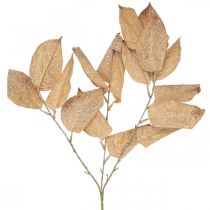 Sztuczna roślina jesienna dekoracja liście gałęzi umyte na biało L70cm