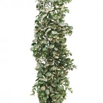 Girlanda ze sztucznego bukszpanu zielona biała myta L148cm