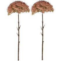 Produkt Sztuczna gałązka jesienna ozdoba kwiatowa gałązka brązowo-czerwona 45cm 2 sztuki