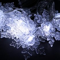 Produkt Girlanda LED płatki śniegu zewnętrzna zimna biała 24 LED 460cm