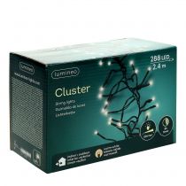 Produkt Łańcuch świetlny LED na zewnątrz 288er 2,4 m czarny/ciepły biały