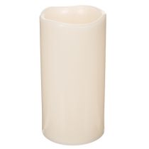 Produkt Duża świeca LED na baterie z timerem, ciepła biel, do użytku na zewnątrz, 25 cm