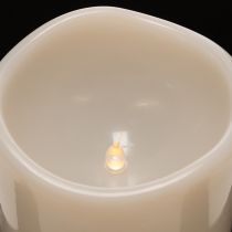Produkt Duża świeca LED na baterie z timerem, ciepła biel, do użytku na zewnątrz, 25 cm