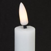Produkt Świece LED Białe świece stożkowe Wosk Ciepła biel 24,5 cm 2 szt.