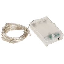 Produkt Łańcuch świetlny LED 100 Micro LED, ciepła biel, timer, 4 sztuki