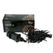 Produkt Łańcuch świetlny LED do ryżu 80 Girlanda LED na zewnątrz w kolorze ciepłej bieli 6m