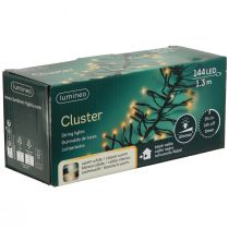 Produkt Zewnętrzny zegar świetlny LED z łańcuszkiem świetlnym 144 LED 130 cm