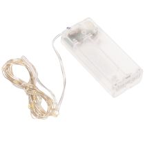 Produkt Łańcuch świetlny LED do użytku wewnątrz pomieszczeń, zasilany bateriami, ciepła biel, 30 diod LED, 3 m, 6 sztuk