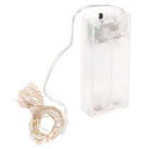 Produkt Łańcuch świetlny LED do użytku wewnątrz pomieszczeń, zasilany bateriami, ciepła biel, 30 diod LED, 3 m, 6 sztuk