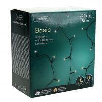 Produkt Łańcuch świetlny LED ryżowy ciepły biały na zewnątrz 720er 54m