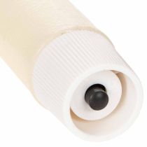 Produkt Świeca stożkowa LED w kolorze białym z ciepłym białym światłem, 24 cm, z timerem, 2 sztuki