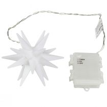 Produkt Gwiazda LED na zewnątrz, biała gwiazda światła, bateria Ø12cm W66cm