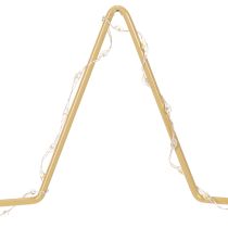 Produkt Gwiazda z 50 diodami LED, metalowa dekoracja stołu, zasilana bateriami, do użytku wewnątrz pomieszczeń, 33 cm