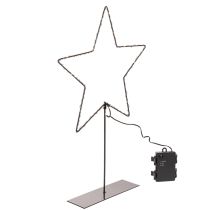 Produkt Gwiazda LED z pojemnikiem na baterie na stojaku na parapet i stół 46cm