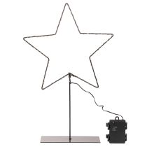 Produkt Gwiazda LED z pojemnikiem na baterie na stojaku na parapet i stół 46cm