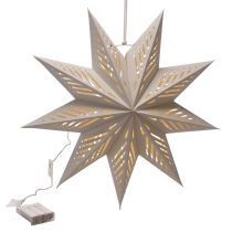 Produkt Dekoracja świąteczna LED Gwiazda Bożonarodzeniowa do powieszenia, ciepła biel, do wnętrz, 38 cm