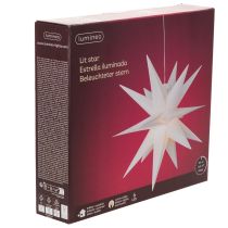 Produkt Dekoracyjna gwiazda LED, ciepła biel, zewnętrzna, z timerem, 40 cm