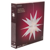 Produkt Gwiazda świąteczna LED, ciepła, biała, z timerem, zewnętrzna, 60 cm
