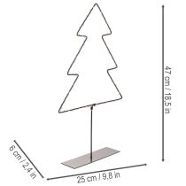 Produkt Choinka LED, zasilana bateriami, dekoracja stołu do wnętrz, 47 cm