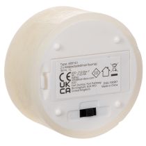 Produkt Podgrzewacz LED, ciepła biel, efekt migotania i timer, prawdziwy wosk, zasilany bateriami, 7 cm, 2 sztuki