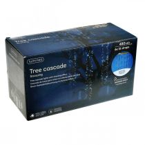 Produkt Kaskada świetlna z efektem śniegu, dekoracja zimowa Adwent, światła LED 6 żył zimna biel 480 L60/80/100cm